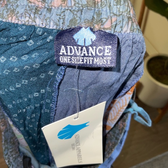 Advance Apparels Colorful Patchwork Wide Leg Pants - Picture 3 of 4